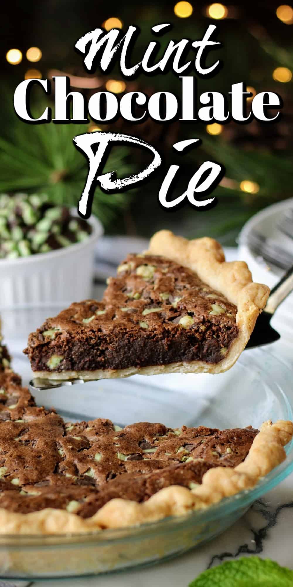 This Mint Chocolate Pie is fudgy and delicious, and perfect for the holiday season. Its brownie texture is irresistible when served with whipped cream and a drizzle of chocolate syrup. Amazing Mint Chocolate Pie Pin
